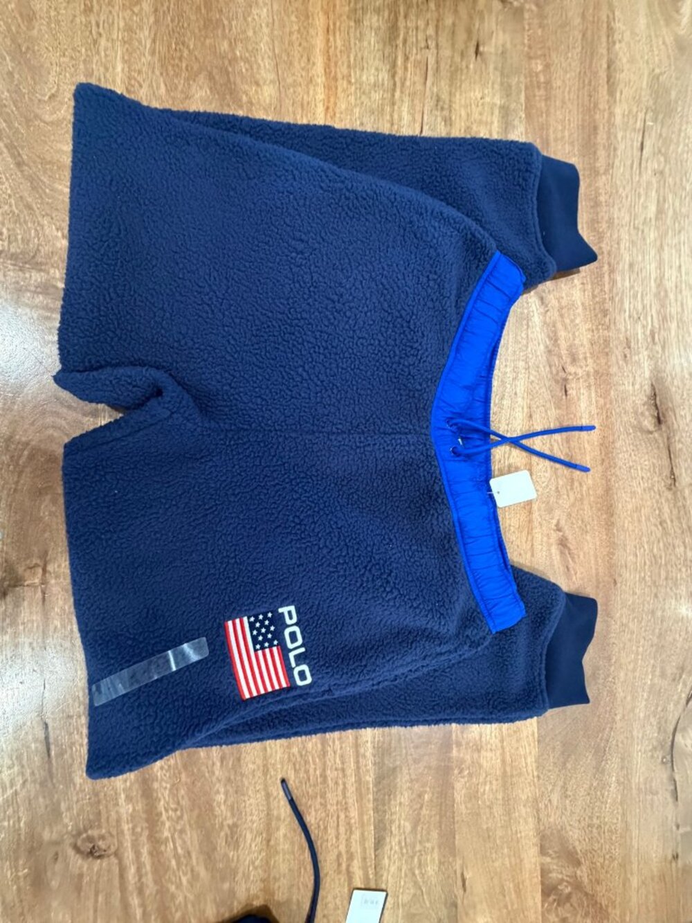 Polo Ralph Lauren Men's Fleece Jogger Sweatpants Navy Flag NWT Large - Picture 3 of 6
